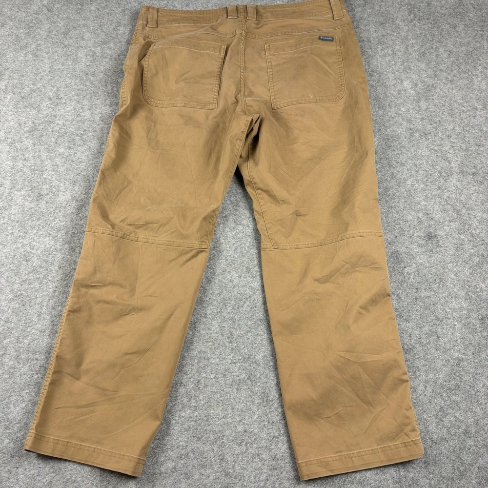 Columbia Pants Mens 38x30 Brown Regular Fit Outdoor Hiking Utility Casual Cotton - Picture 8 of 14